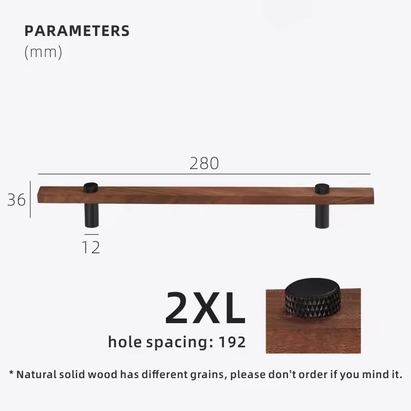 Dooroom Walnut Brass Furniture Handles Long Modern Pulls Cupboard Wardrobe Dresser Shoe Box Wine Bar Drawer Cabinet Knobs