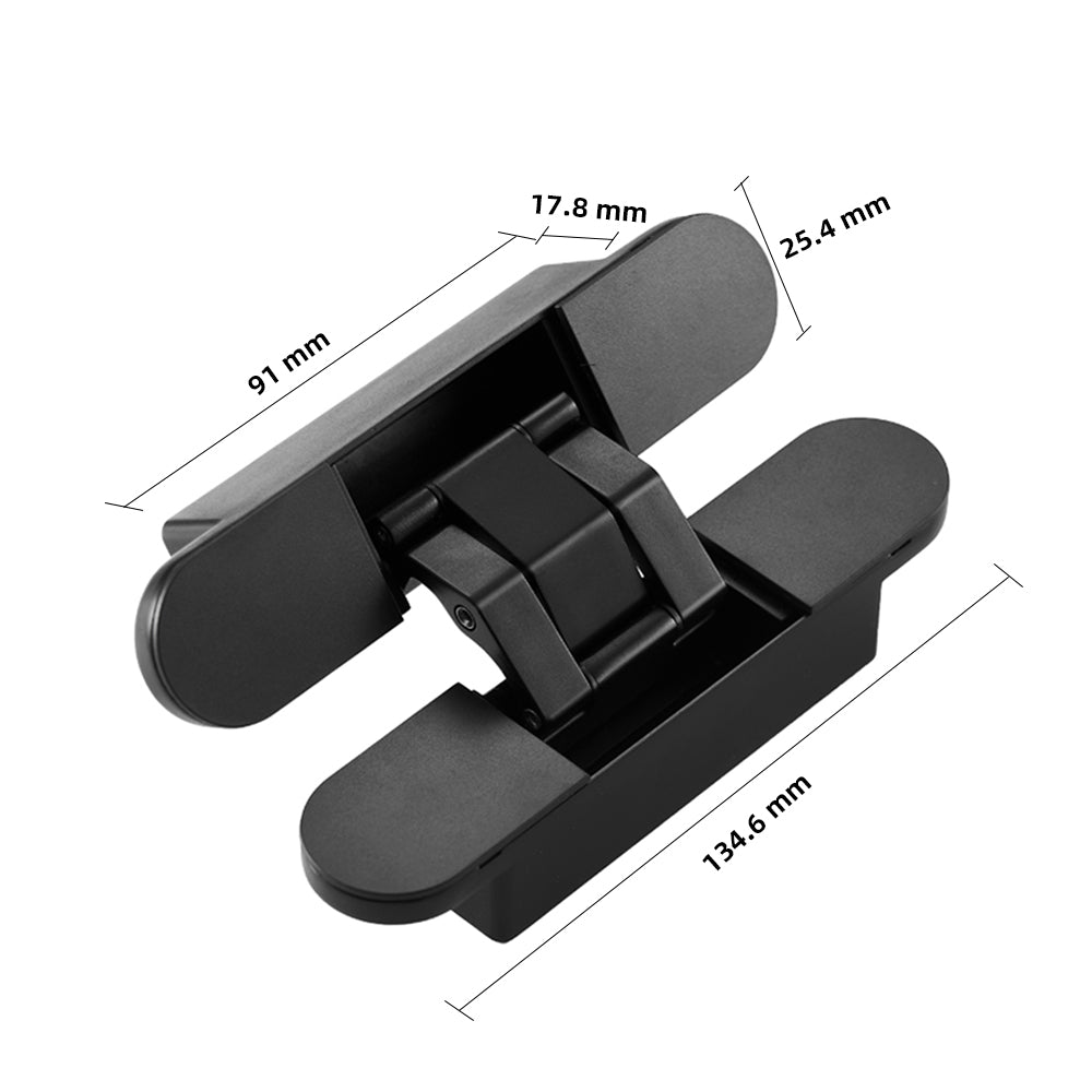 DOOROOM Brass Invisible Door Hinge Hidden Solid Wood Door Folding Door Hidden Cross 3D Hinges Gold Black Bright Chrome Hardware