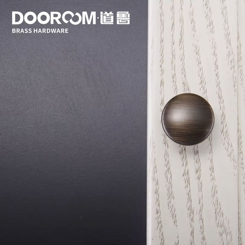 Dooroom 黄铜家具拉手简约美式衣柜梳妆台橱柜门抽屉鞋盒拉手田园旋钮
