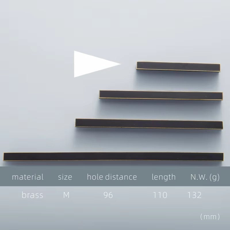Dooroom Zoe Brass Furniture Handles Long Modern Matt Wardrobe Dresser Cupboard Cabinet Door Drawer Pulls Knobs