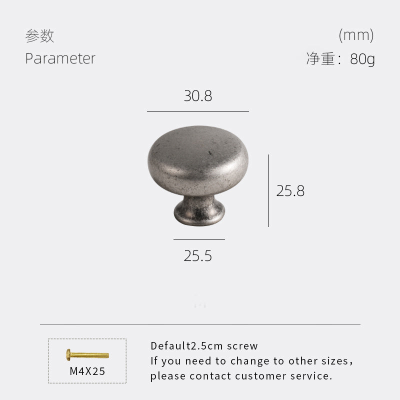 DOOROOM Ancient Silver Retro Brass Handles Pulls With Base Home Cupboard Wardrobe Dresser Shoe Box Drawer Cabinet Knob Storage