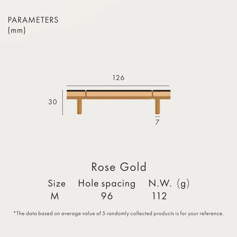 Dooroom Brass Furniture Handles Shiny Rose Gold Black Titanium Bright Chrome Cupboard Wardrobe Dresser Drawer Cabinet Pulls