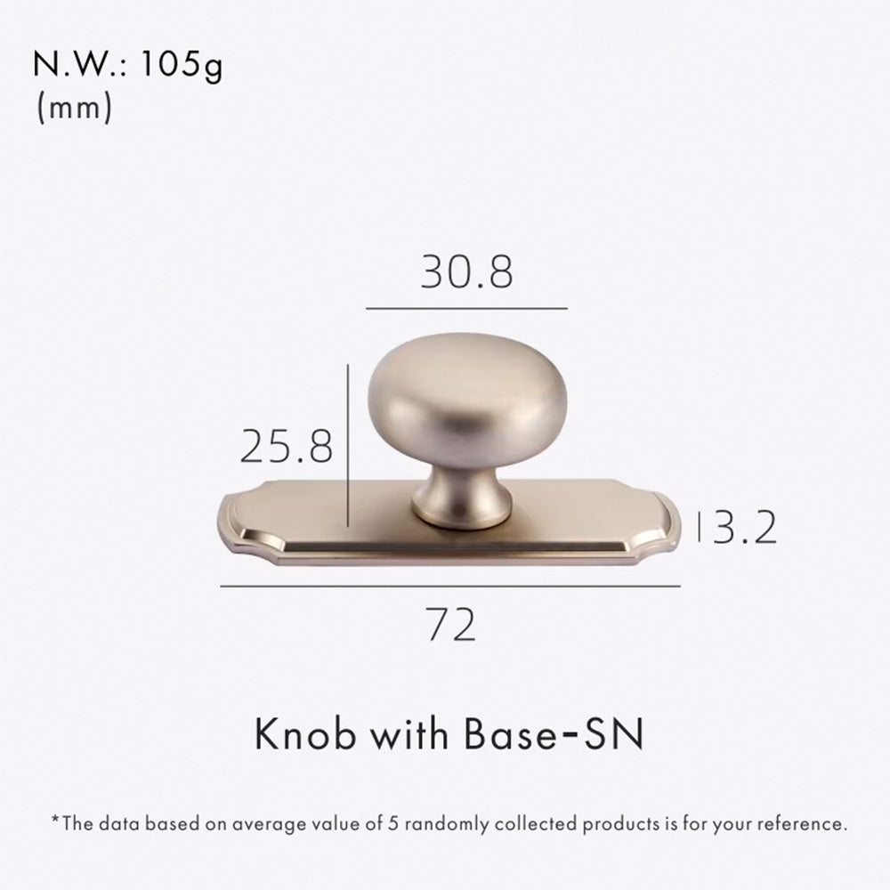 Dooroom Brass Furniture Handles Matt Nickel Yellow Bronze Pulls With Base Cupboard Wardrobe Dresser Shoe Box Drawer Cabinet Knob