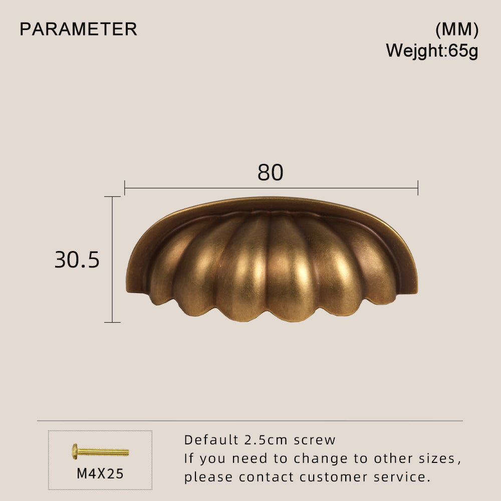 Dooroom Brass Furniture Handles Modern Pumpkin Yellow Bronze Wardrobe Dresser Cupboard Cabinet Shoe Box Knobs Hardware tools
