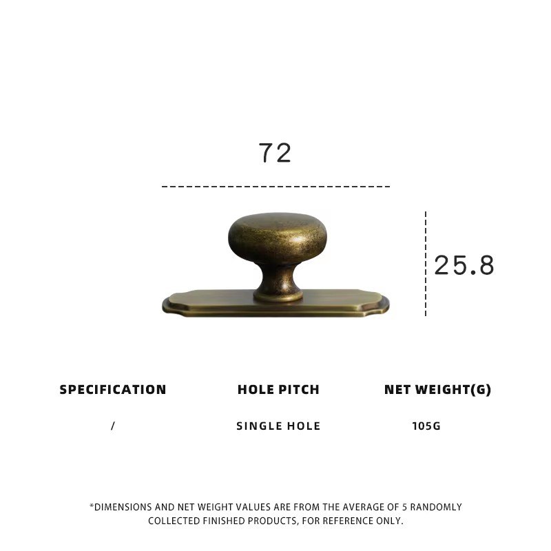 DOOROOM Brass Furniture Handles Retro Antique Bronze Kitchen Cabinet Drawer Knob Modern Drawer Pull Handle Hardware Accessoires