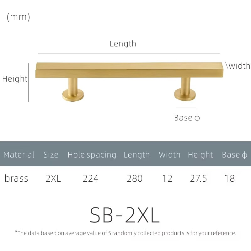 Dooroom Brass Furniture Long Handles New Modern Nordic Wardrobe Dresser Cupboard Cabinet Drawer Shoe Box Wine Bar Pulls Knobs
