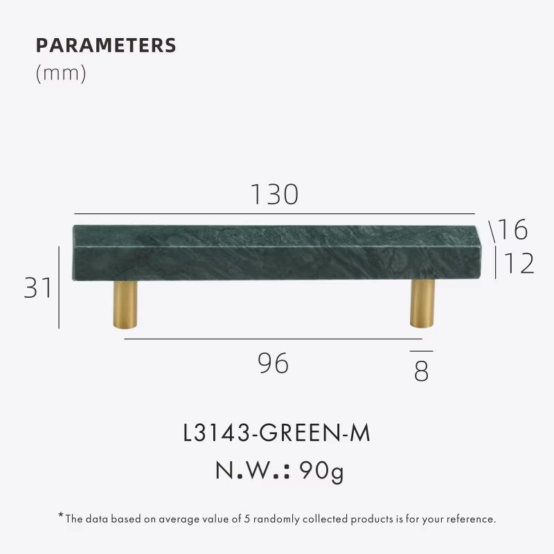 Dooroom Brass Marble Crystal Stone Furniture Handles White Green Long Round Pulls Cupboard Wardrobe Dresser Drawer Cabinet Knobs