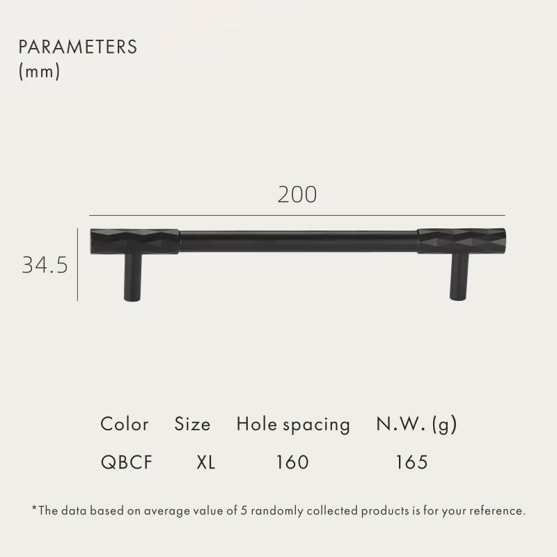 Dooroom Brass Furniture Handles Modern Hammered Long Pulls Cupboard Wardrobe Dresser Shoe Box Drawer Cabinet Round Knobs