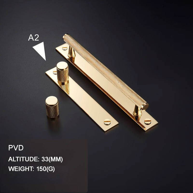 Dooroom Brass Long Furniture Handles Knurled Wardrobe Dresser Cupboard Cabinet Drawer Refrigerator Door Pulls Knobs