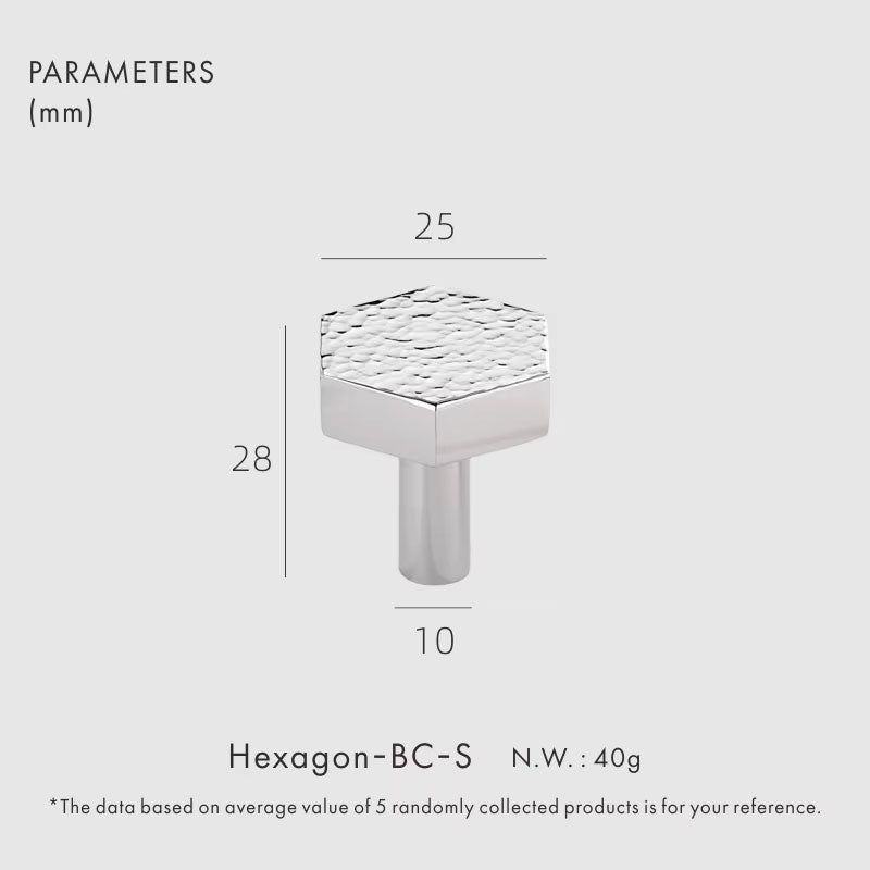 Dooroom Brass Furniture Handles Hammered Bright Satin Chrome Round Hexagon Cupboard Wardrobe Dresser Drawer Cabinet Knobs