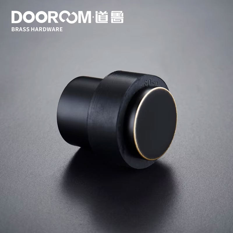 Dooroom Brass Environmental Rubber Door Stops Bathroom Door Stopper Heavy Duty Floor Mount Bumper Non-magnetic Door Holder Catch