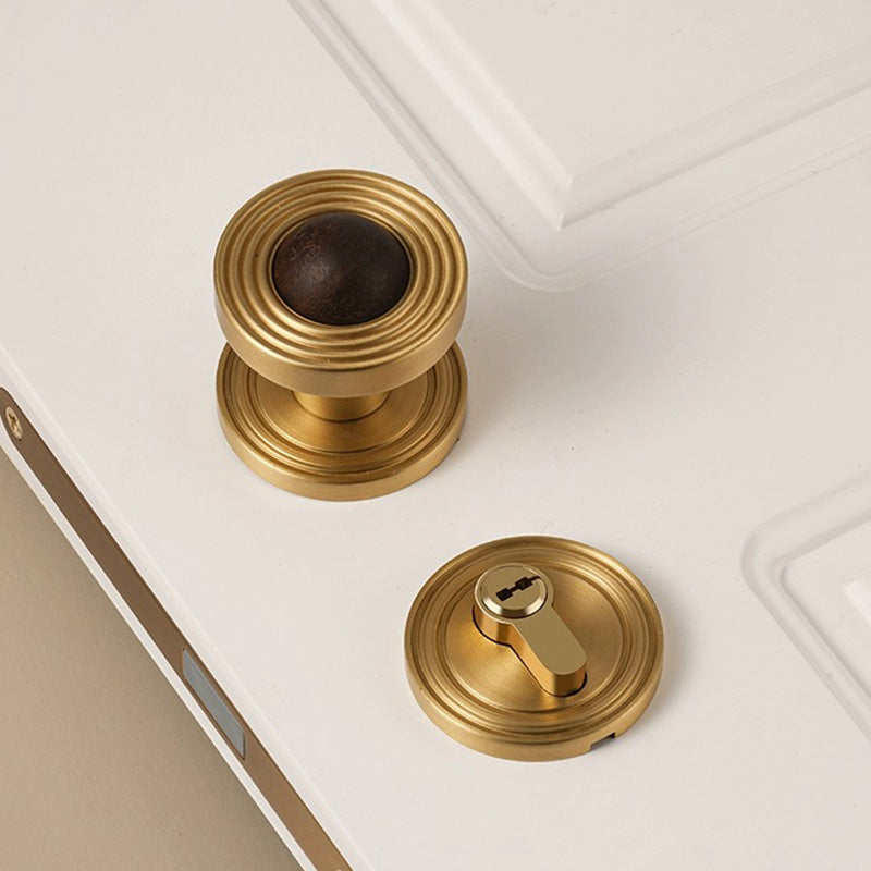Dooroom Brass and numb Door Lock Set Simplicity Interior Bedroom Bathroom Lock Door Dummy Lock Passage Privacy Lock
