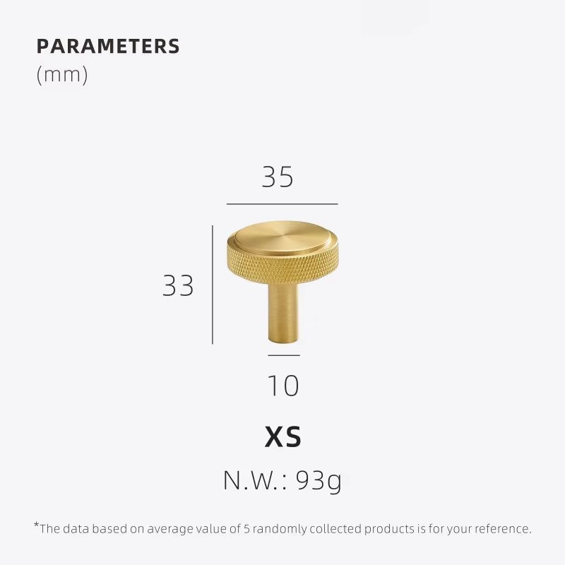 Dooroom Brass Knurling Furniture Handles Long Round Modern Pulls Cupboard Wardrobe Dresser Shoe Box Drawer Cabinet Wine Bar Knob