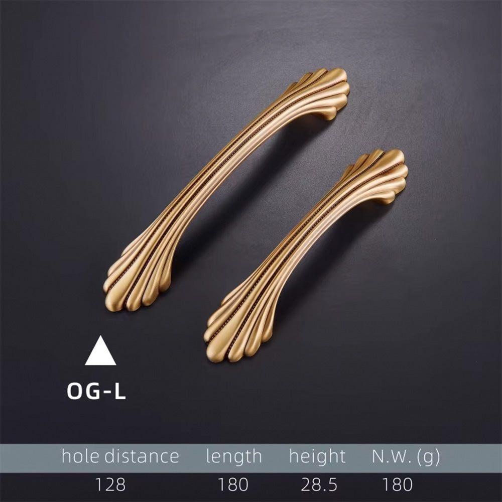 Dooroom Brass Handles New European American Diplopore Stripe Wardrobe Dresser Cupboard Cabinet Drawer Shoe Box Furniture Pulls