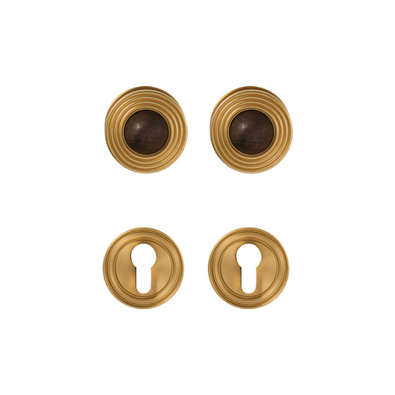 Dooroom Brass and numb Door Lock Set Simplicity Interior Bedroom Bathroom Lock Door Dummy Lock Passage Privacy Lock