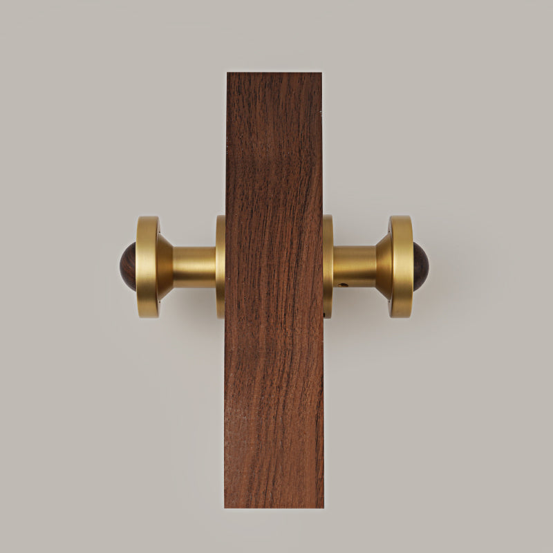 Dooroom Brass and numb Door Lock Set Simplicity Interior Bedroom Bathroom Lock Door Dummy Lock Passage Privacy Lock