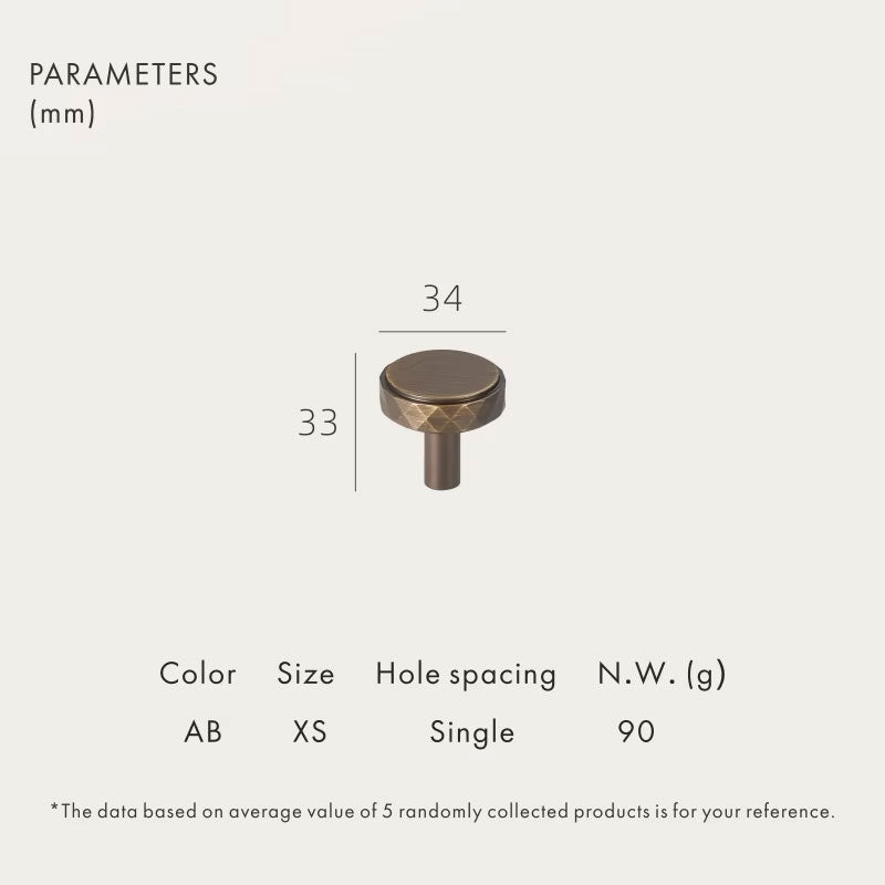 Dooroom Brass Furniture Handles Modern Hammered Long Pulls Cupboard Wardrobe Dresser Shoe Box Drawer Cabinet Round Knobs