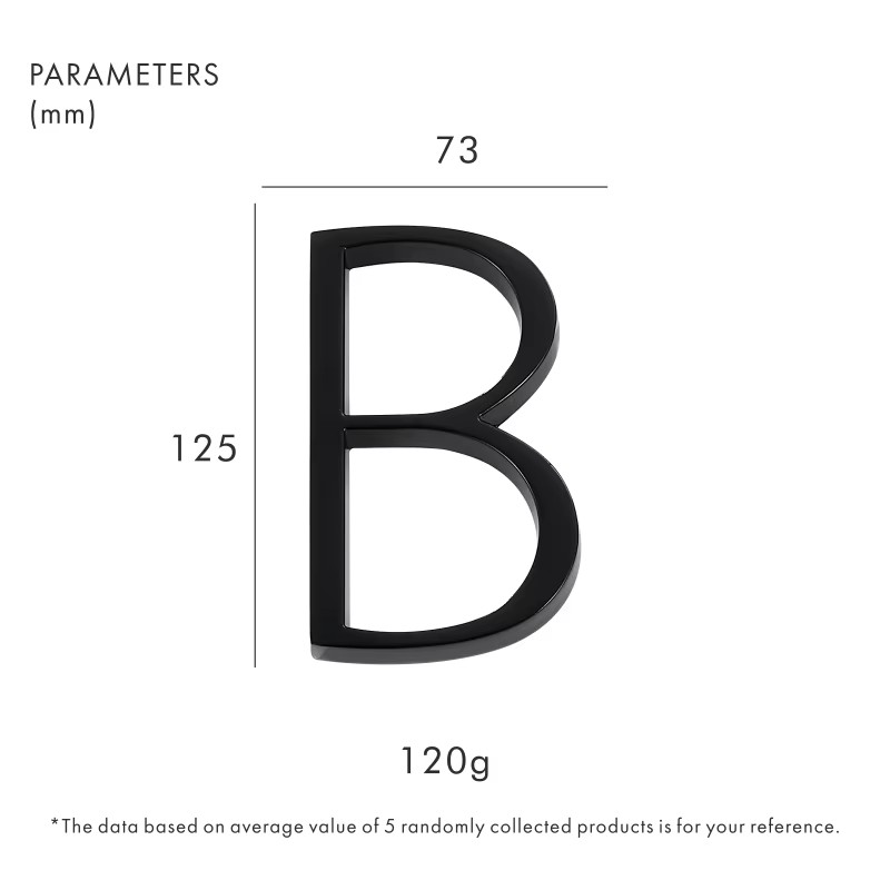 Dooroom锌合金数字0-9字母ABC公司名称门牌门牌房间号酒店楼层号别墅招牌