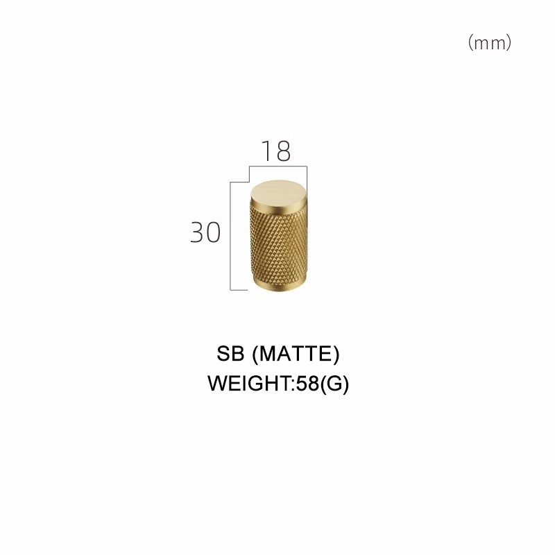 Dooroom Brass Long Furniture Handles Knurled Wardrobe Dresser Cupboard Cabinet Drawer Refrigerator Door Pulls Knobs