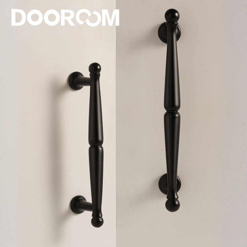 Dooroom Brass Furniture Handles Wardrobe Dresser Cupboard Cabinet Drawer Knob Black Bronze Gold American Pastoral European Pull