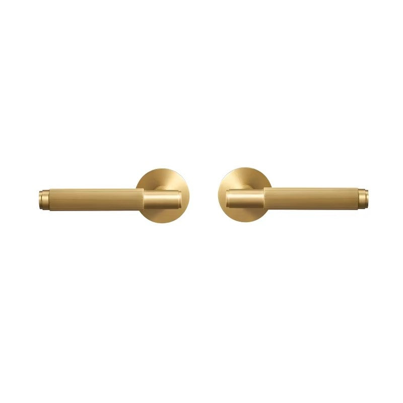 Dooroom Brass Door Lever Set Interior Bedroom Bathroom Dummy lock Set Privacy Passage Locks Tubular Latch linear Thumb Turn