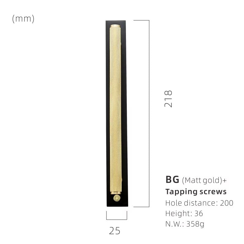 Dooroom Brass Furniture Knurled Unfold/Conceal Install Modern Gold Black Wardrobe Dresser Cupboard Cabinet Drawer Pulls  bar