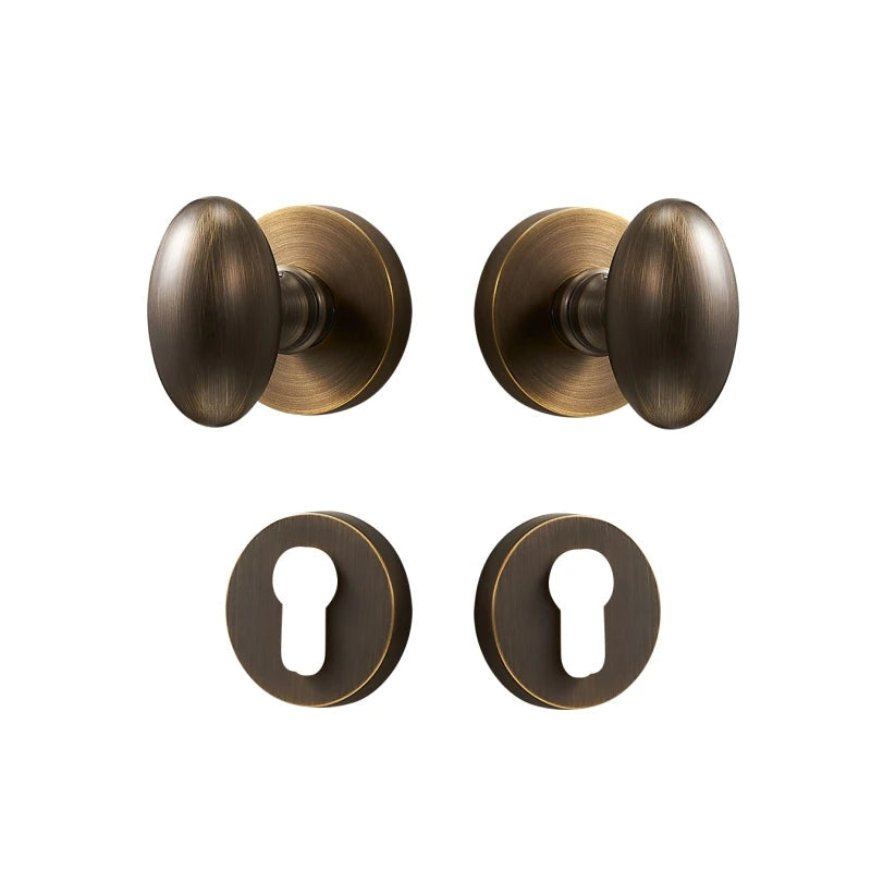 Dooroom Brass Door Lock Set Modern Interior Bedroom Bathroom Double Wood Door Lever Set Dummy Privacy Passage Hidden Door Lock