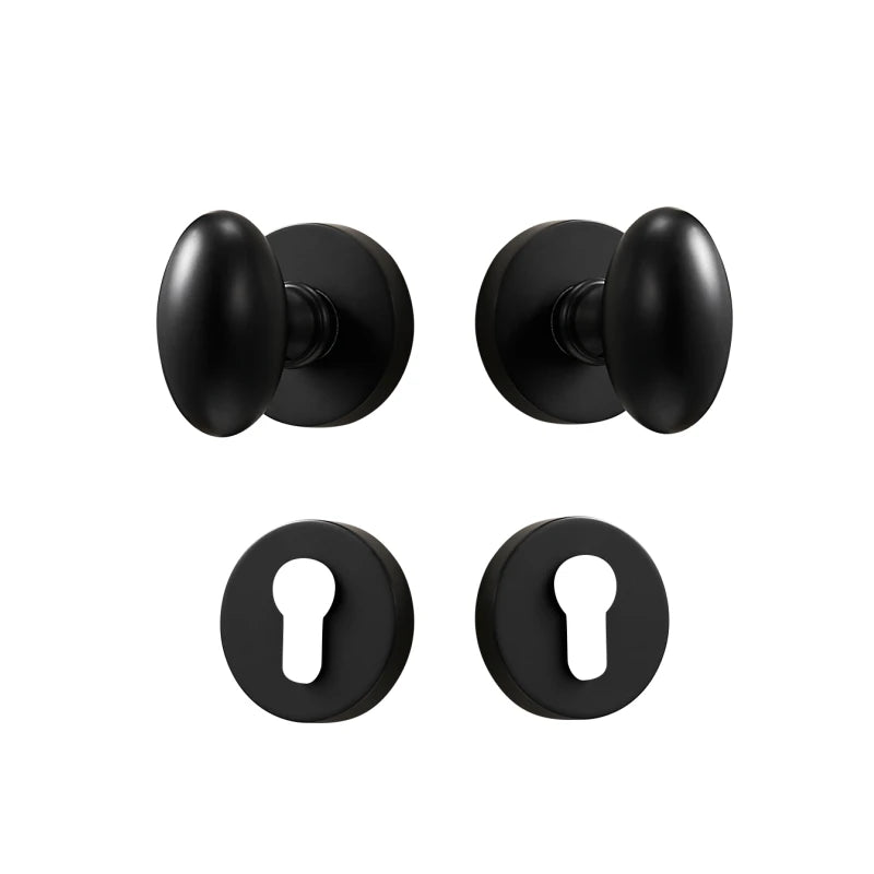 Dooroom Brass Door Lock Set Modern Interior Bedroom Bathroom Double Wood Door Lever Set Dummy Privacy Passage Hidden Door Lock