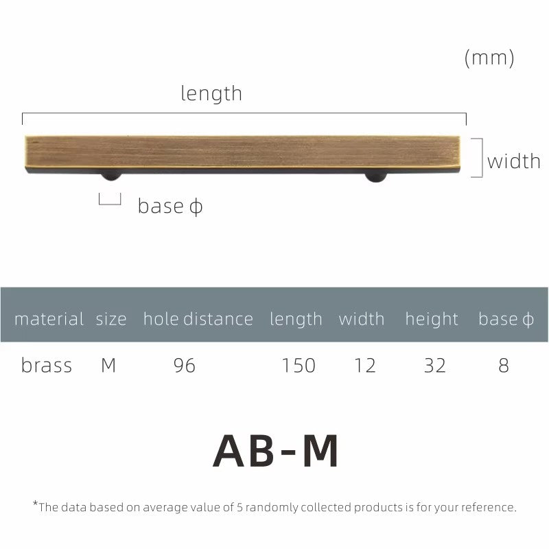 Dooroom Dulu Brass Furniture Handles Modern Wardrobe Dresser Cupboard Drawer Cabinet Door Long Square Black/Gold Pulls Knobs
