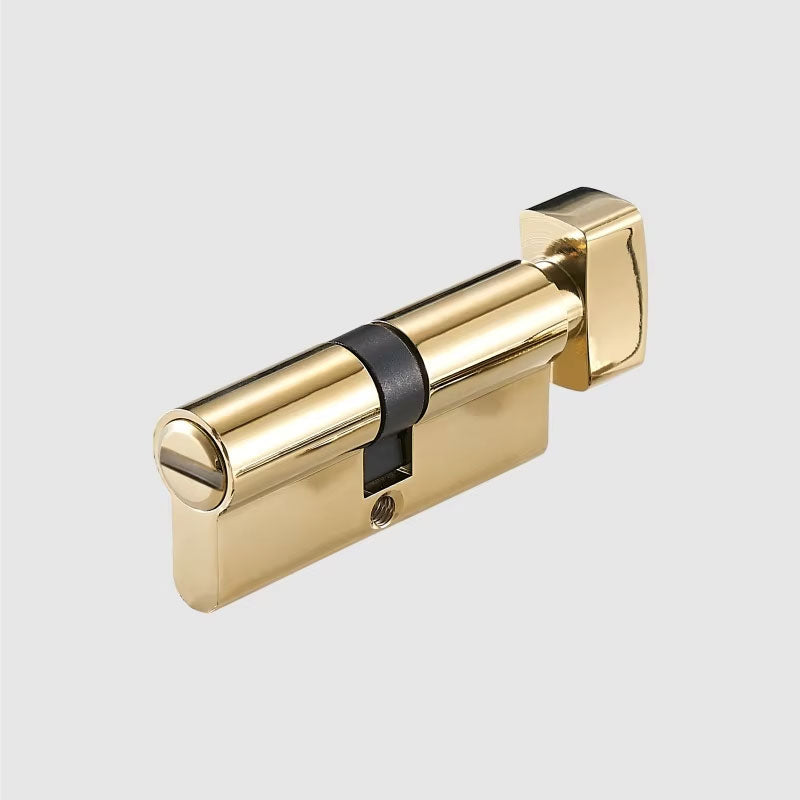 DOOROOM Thumb-Turn Euro Cylinder Door Lock Barrel 75mm Brass Made Multi Colours Optional