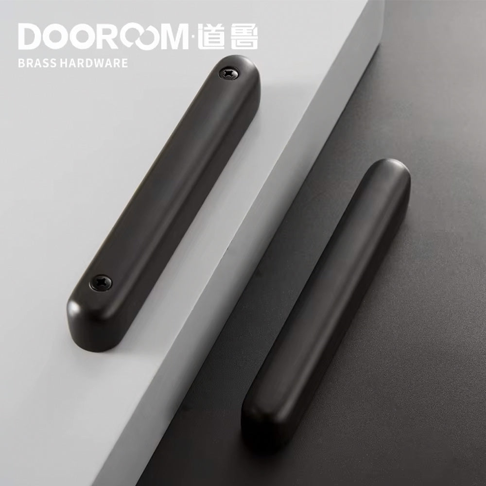 Dooroom Brass Sliding Door Lock Set Handles Gold PVD Black Interior Living Room Bathroom Balcony Kitchen