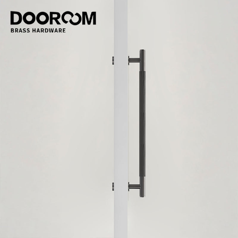 DOOROOM Brass Furniture Handles Modern Straight Grain Antique Kitchen Cabinet Knob Cupboard Wardrobe Dresser Door Handle