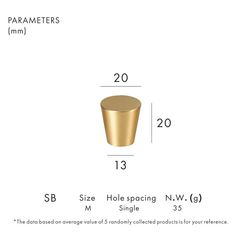 Dooroom Brass Furniture Handles Cone Simple European Chinese Cabinet Door Drawer Cupboard Wardrobe Dresser Shoe Box Pulls Knobs