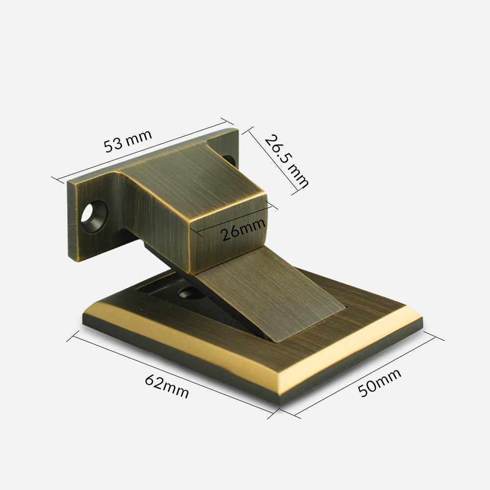Dooroom Brass Door Stops Punch Free Invisible Magnetic Door Holder Underfloor Heating Door Bumper Catch Free Tapes
